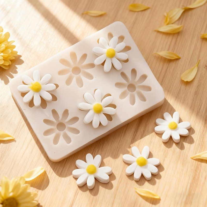 Candle Making Design - 1 adet 3D Papatya Ayçiçeği Silikon
