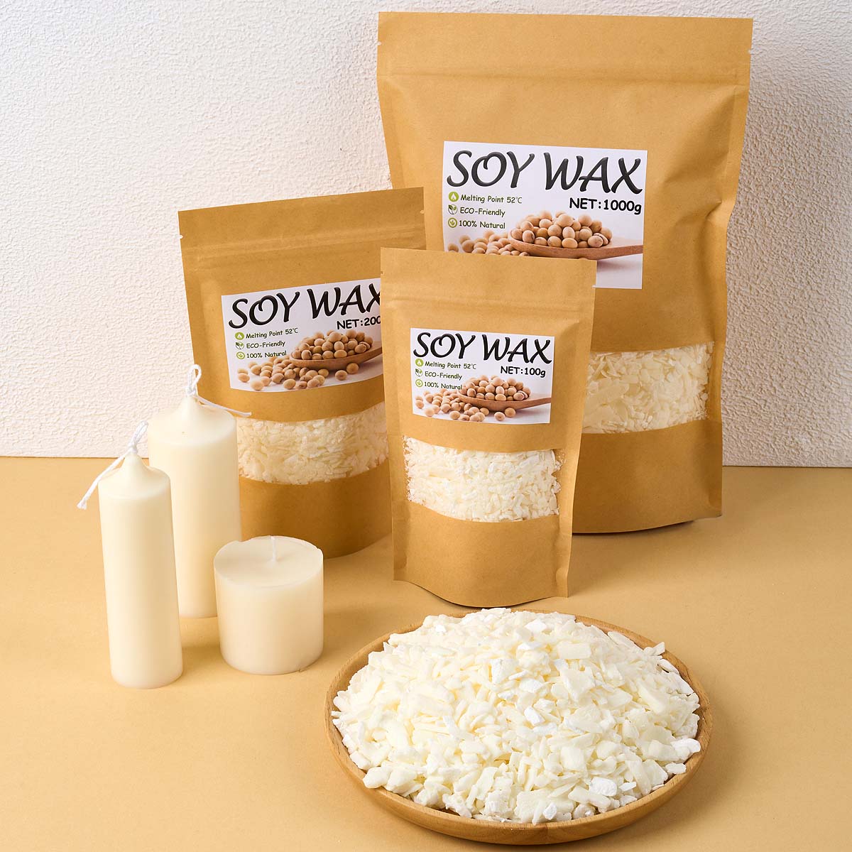 Candle Making Class - 1 Pound Saf Beyaz Soya Balmumu