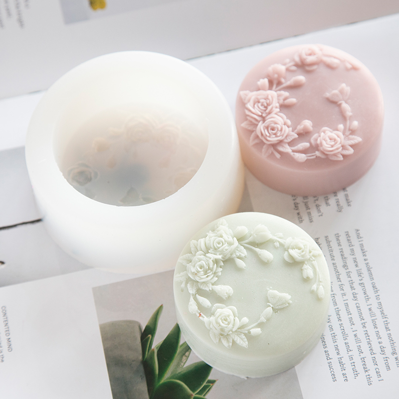 Candle Making Class - Yuvarlak Şekil Gül Çiçek El Yapımı