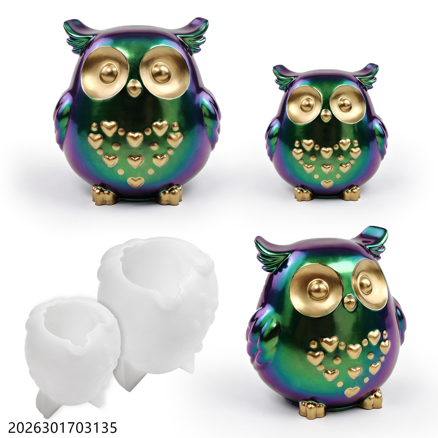 Candle Making Class - Baykuş silikon kalıp 3D kuş şekli