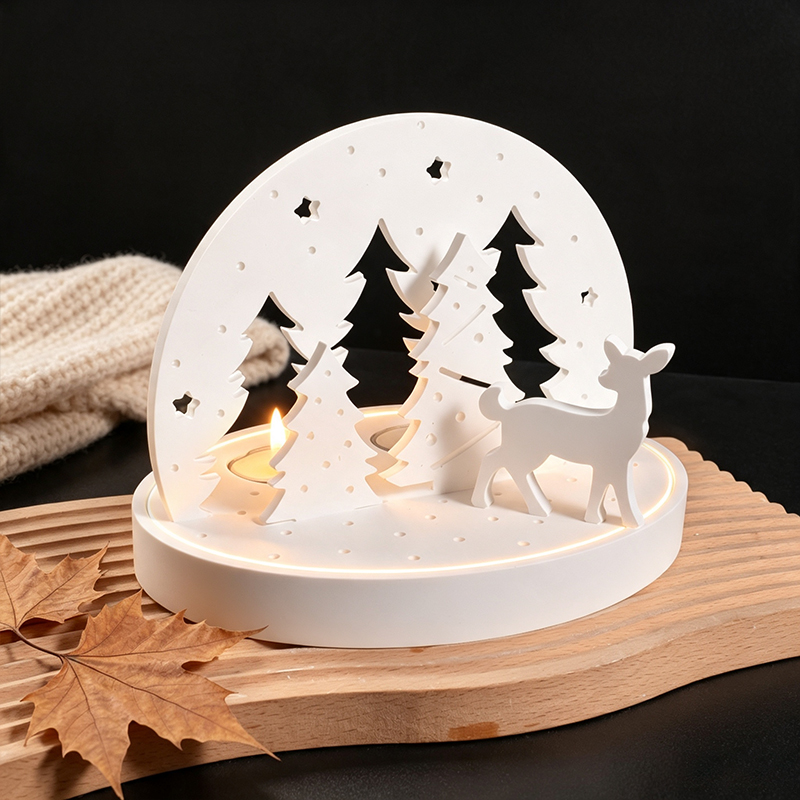 Noel Geyiği Tealight Mumluk Si - Candle Making Design incelemesi ve fiyatı