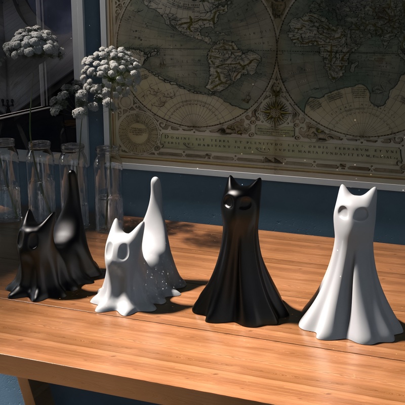 Hayalet Kedi Cadılar Bayramı M - Candle Making Class incelemesi ve fiyatı