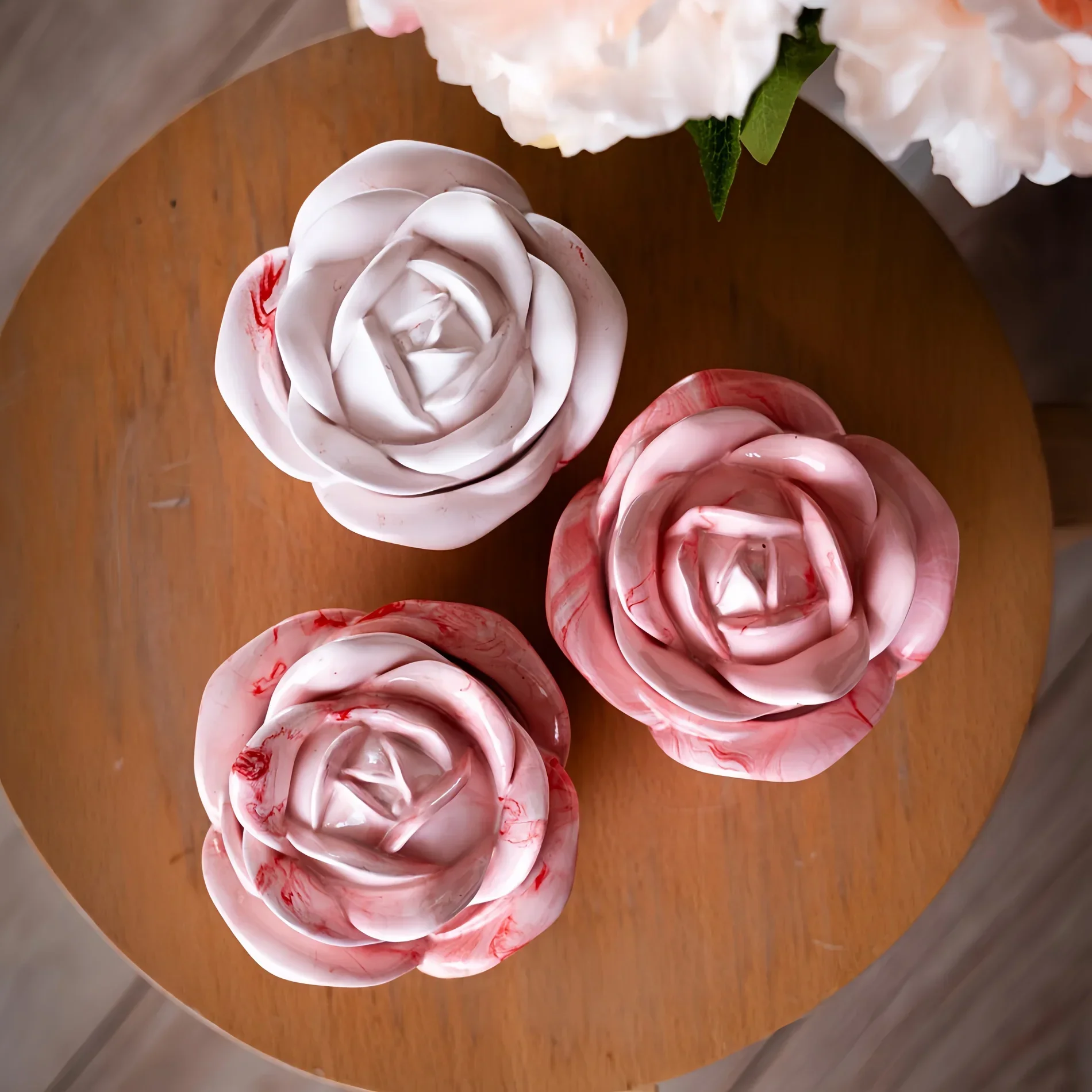 2 Parçalı Gül Şeklinde Silikon - Candle Making Design incelemesi ve fiyatı