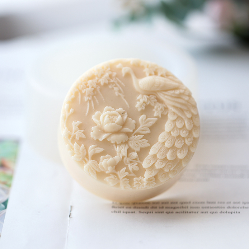 Tavuskuşu Çiçek Desen Silikon  - Candle Making Class incelemesi ve fiyatı